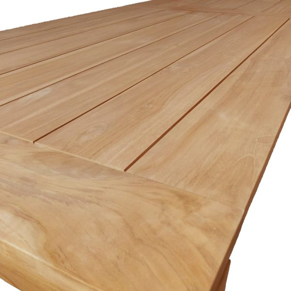 343 000016 3 6 Table Pablo pakoworld teak wood in natural shade 240x100x76cmBOHO CHIC > Dining Tables
