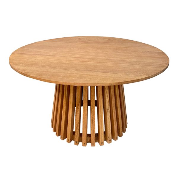 343 000021 12 Kenda pakoworld mindi wood coffee table in natural shade D80x45cmBOHO CHIC > Coffee Tables