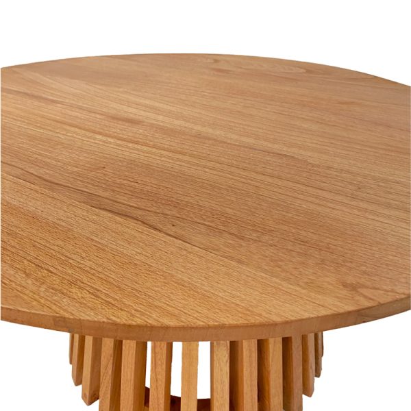 343 000021 2 9 Kenda pakoworld mindi wood coffee table in natural shade D80x45cmBOHO CHIC > Coffee Tables