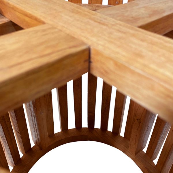 343 000021 4 9 Kenda pakoworld mindi wood coffee table in natural shade D80x45cmBOHO CHIC > Coffee Tables