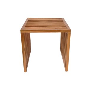 343 000026 2 8 Side table Saimon pakoworld teak wood in a natural shade 40x40x40cmBOHO CHIC > Coffee Tables