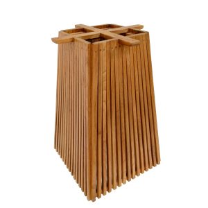 343 000031 5 Bar table base Darius pakoworld mindi wood in natural shade 60x60x90cmBOHO CHIC > Dining Tables