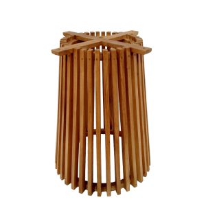 343 000032 8 Indoor use table base Galy pakoworld mindi wood in natural shade D60x75cmBOHO CHIC > Dining Tables