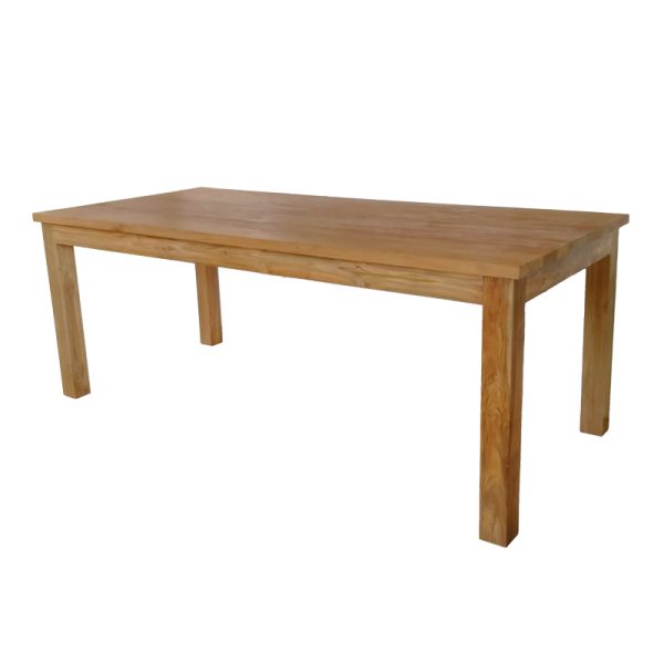 343 000054 4 4 Dining table Inca-Wooly pakoworld set of 7 pieces in natural-beige shade 220x90x75cmOutdoor furniture > Garden food table