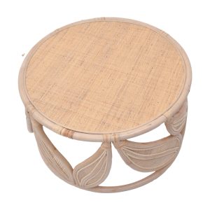 344 000002 2 9 Coffee table Siderty pakoworld natural color rattan D80x45cmBOHO CHIC > Coffee Tables