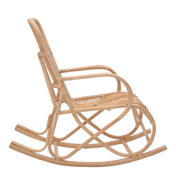 344 000004 2 3 Rocking chair Cormeny pakoworld natural color rattan 108x71x103cmBOHO CHIC > Chairs and Armchairs