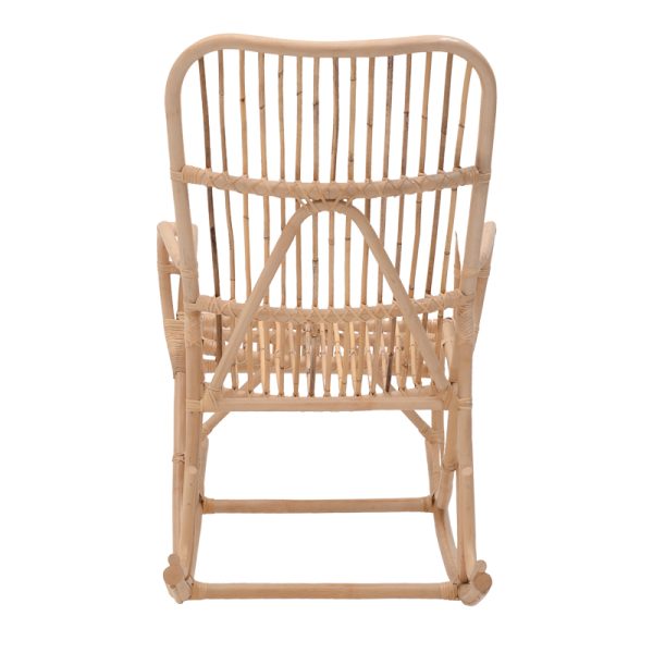 344 000004 4 3 Rocking chair Cormeny pakoworld natural color rattan 108x71x103cmBOHO CHIC > Chairs and Armchairs