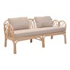 344 000005 9 Armchair Radictive pakoworld rattan in natural color with beige cushion 88x57x73cmBOHO CHIC > Chairs and Armchairs