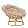 344 000006 12 Relmine armchair pakoworld natural color rattan-beige cushion 71x75x80cmBOHO CHIC > Chairs and Armchairs