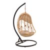 344 000007 5 Bar stool Wishbone pakoworld rubberwood-rope in natural shade 55x49x96cmBOHO CHIC > Stools