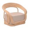 344 000012 5 Ceiling lamp Fiorine Inart abaca in natural color D55x70cmBOHO CHIC > Luminaries