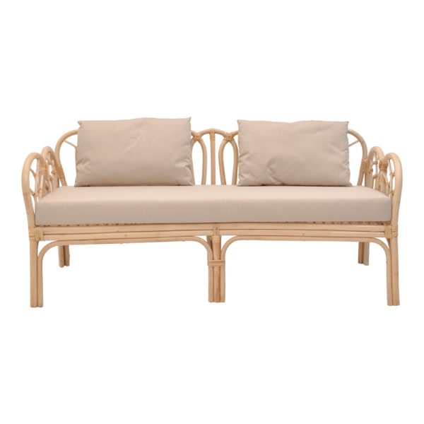 344 000015 2 9 Set of 2 pieces Ytrone-Siderty rattan in natural colorOutdoor furniture > Garden lounge sets
