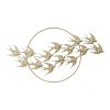 345 000001 11 Wall clock Rive Inart metal in gold shade 80x3x80cmDecoration > Clocks