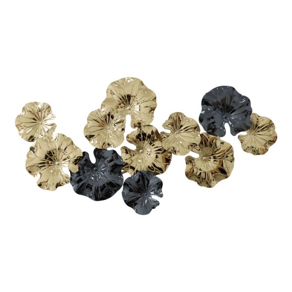 345 000015 2 Wall decoration Merinda Inart metal in gold-black shade 88x47x5cmHOT DEALS