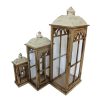 346 000005 3 Lantern Danny Inart set of 3 aluminum in a natural shadeDecoration > Decorations