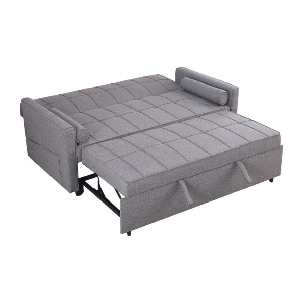 347 000002 2 3 Sofa-bed Jursy pakoworld gray fabric 170x91x90cmIndoor furniture > Sofas-bed