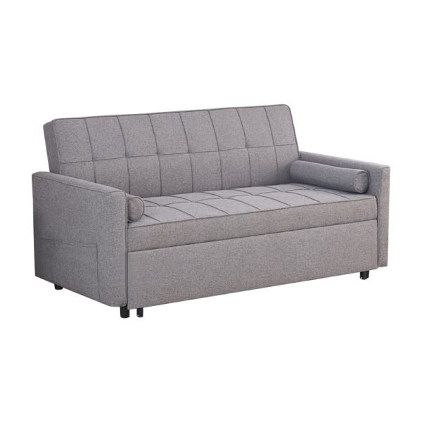 347 000002 6 Sofa-bed Jursy pakoworld gray fabric 170x91x90cmIndoor furniture > Sofas-bed