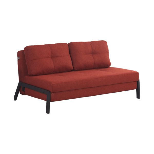 347 000004 10 Sofa-bed Hafrene pakoworld orange fabric 151x94x71cmIndoor furniture > Sofas-bed