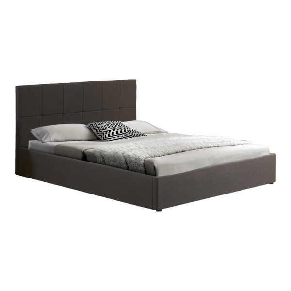 347 000010 8 Double bed with storage space Zamblene pakoworld anthracite fabric 160x200cmIndoor furniture > Beds