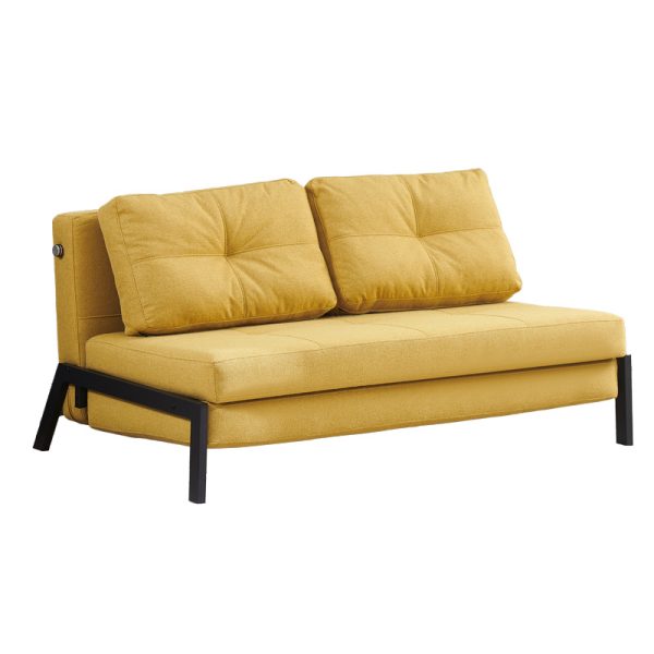 347 000017 1 Sofa-bed Hafrene pakoworld fabric in yellow color 151x94x71cmIndoor furniture > Sofas-bed