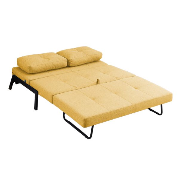 347 000017 2 1 Sofa-bed Hafrene pakoworld fabric in yellow color 151x94x71cmIndoor furniture > Sofas-bed