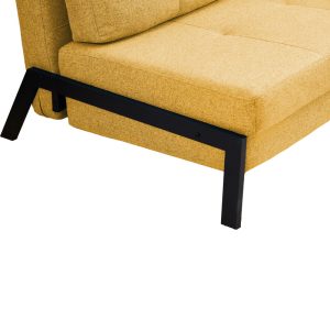 347 000017 4 1 Sofa-bed Hafrene pakoworld fabric in yellow color 151x94x71cmIndoor furniture > Sofas-bed