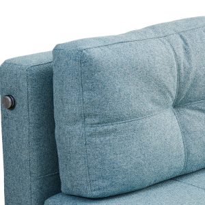 347 000018 3 7 Sofa-bed Hafrene pakoworld fabric in petrol color 151x94x71cmIndoor furniture > Sofas-bed