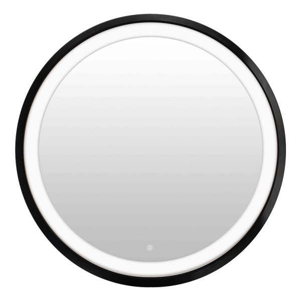349 000006 11 Mirror Led Starli Inart in black shade D70x5.5cmIndoor furniture > Home organization > Bathroom > Mirrors