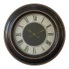 349 000008 5 Wall clock Beauco Inart metal in black shade 60x3x60cmDecoration > Clocks