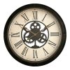349 000017 7 Wall decoration Patrick Inart metal in gold-black shade 59x132x5.5cmDecoration > Decorations > Wall Decorations