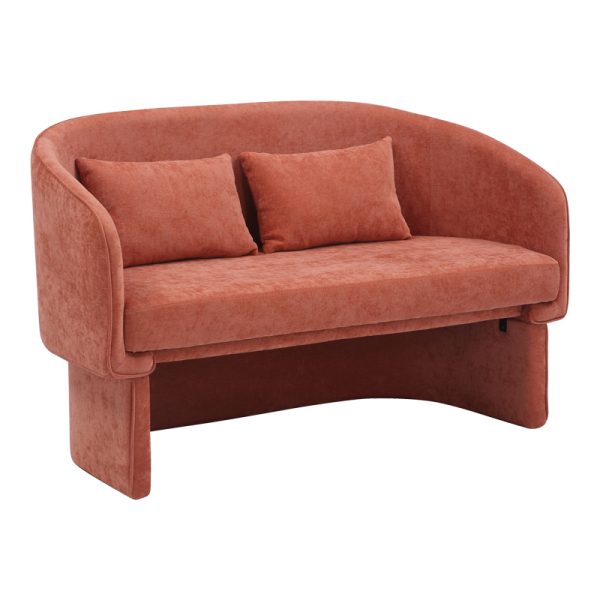 350 000005 5 Two-seater sofa Playmob pakoworld fabric in tile shade 128x65x79cmIndoor furniture > Sofas