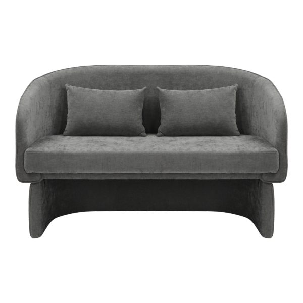 350 000006 3 2 Two-seater sofa Playmob pakoworld gray fabric 128x65x79cmIndoor furniture > Sofas
