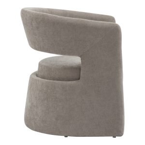 350 000007 2 2 Leicy pakoworld fabric armchair in gray-beige shade 69x63x76.5cmIndoor furniture > Living room armchairs