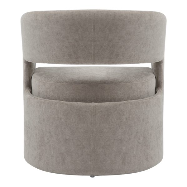 350 000007 4 2 Leicy pakoworld fabric armchair in gray-beige shade 69x63x76.5cmIndoor furniture > Living room armchairs