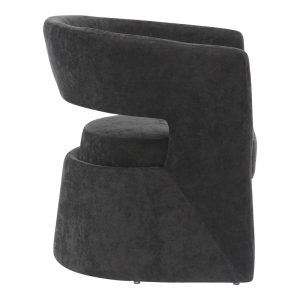 350 000009 2 4 Armchair Leicy pakoworld fabric in black shade 69x63x76.5cmIndoor furniture > Living room armchairs