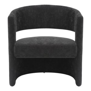 350 000009 3 4 Armchair Leicy pakoworld fabric in black shade 69x63x76.5cmIndoor furniture > Living room armchairs