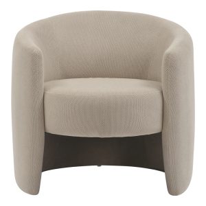 350 000010 3 3 Barken armchair pakoworld fabric in beige shade 77x74.5x73cmIndoor furniture > Living room armchairs