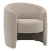 350 000010 6 Barken armchair pakoworld fabric in gray-beige shade 77x74.5x73cmIndoor furniture > Living room armchairs