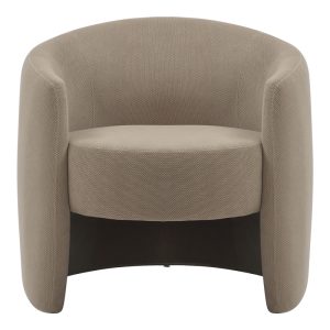 350 000011 3 2 Barken armchair pakoworld fabric in gray-beige shade 77x74.5x73cmIndoor furniture > Living room armchairs