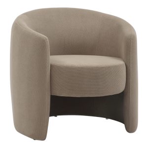 350 000011 5 Barken armchair pakoworld fabric in gray-beige shade 77x74.5x73cmIndoor furniture > Living room armchairs