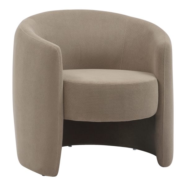 350 000011 5 Barken armchair pakoworld fabric in gray-beige shade 77x74.5x73cmIndoor furniture > Living room armchairs