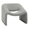 350 000013 5 Swish rotating armchair pakoworld boucle fabric in beige shade 63x76x76.5cmIndoor furniture > Living room armchairs