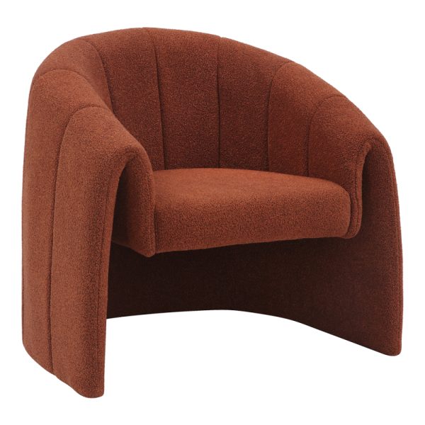 350 000015 5 Fassy armchair pakoworld boucle fabric in tile shade 80x66x80cmIndoor furniture > Living room armchairs