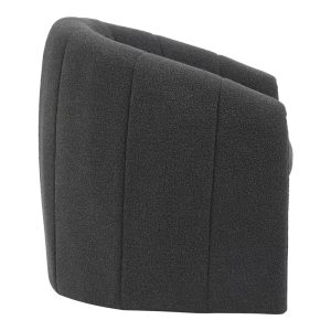 350 000017 2 2 Fassy armchair pakoworld bouclé fabric in charcoal color 80x66x80cmIndoor furniture > Living room armchairs