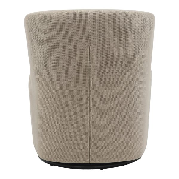 350 000020 4 4 Swish rotating armchair pakoworld boucle fabric in beige shade 63x76x76.5cmIndoor furniture > Living room armchairs