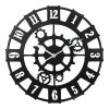 351 000001 2 Daisy metal wall decoration in gold-white shade 131x64x9.5SPRING OFFERS