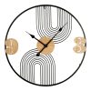 351 000004 4 Wall clock Confu Inart metal in black shade 50x2.5x50cmDecoration > Clocks