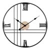 351 000007 9 Wall clock Broda Inart metal in black shade 50x3x50cmDecoration > Clocks