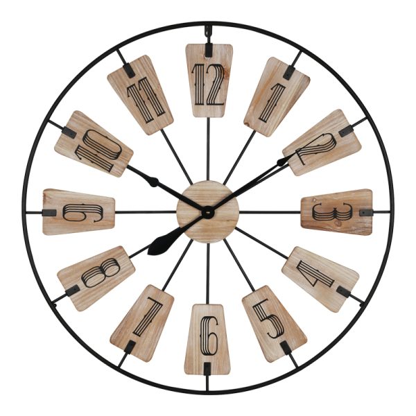 351 000015 3 Wall clock Fepo Inart metal in black shade 80x3x80cmHOT DEALS