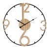 351 000020 3 Wall clock Tanel Inart metal in black shade 60x2.5x60cmDecoration > Clocks